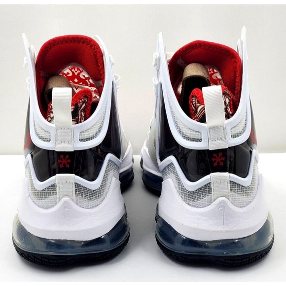 Nike LeBron XIX 19 Sketch White UNIVERSITY Red Mens Size 10 CZ0203-101 main image 8